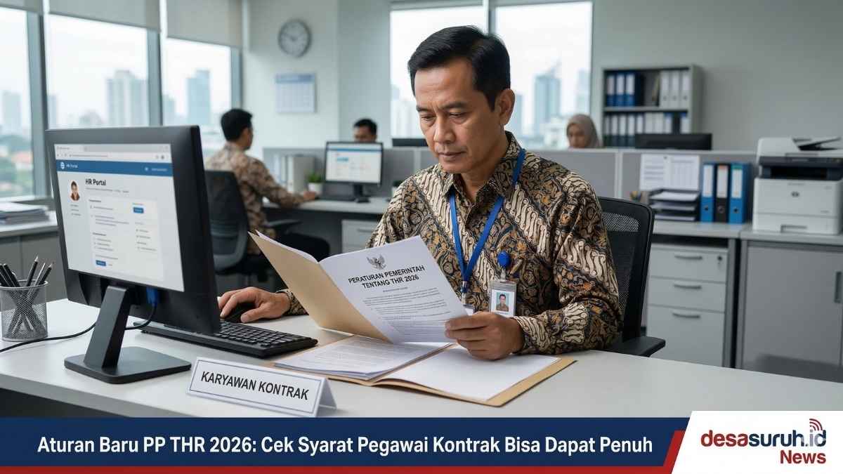 Aturan Baru PP THR 2026: Cek Syarat Pegawai Kontrak Bisa Dapat Penuh
