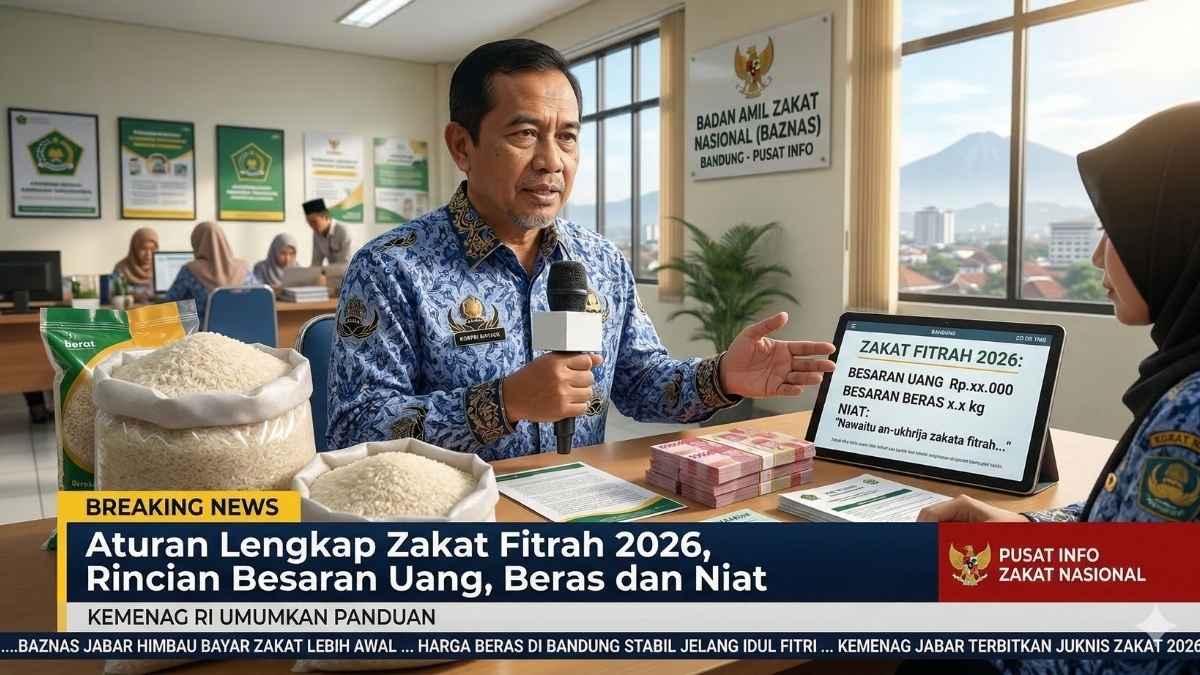 Aturan Lengkap Zakat Fitrah 2026, Rincian Besaran Uang, Beras dan Niat