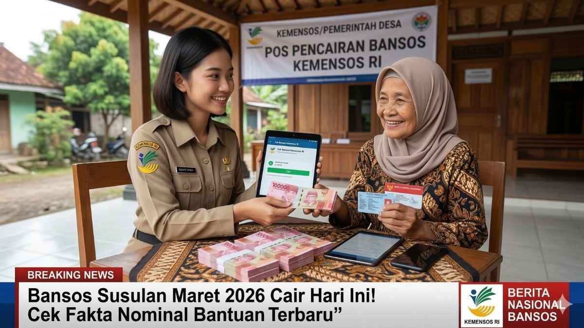 Bansos Susulan Maret 2026 Cair Hari Ini! Cek Fakta Nominal Bantuan Terbaru