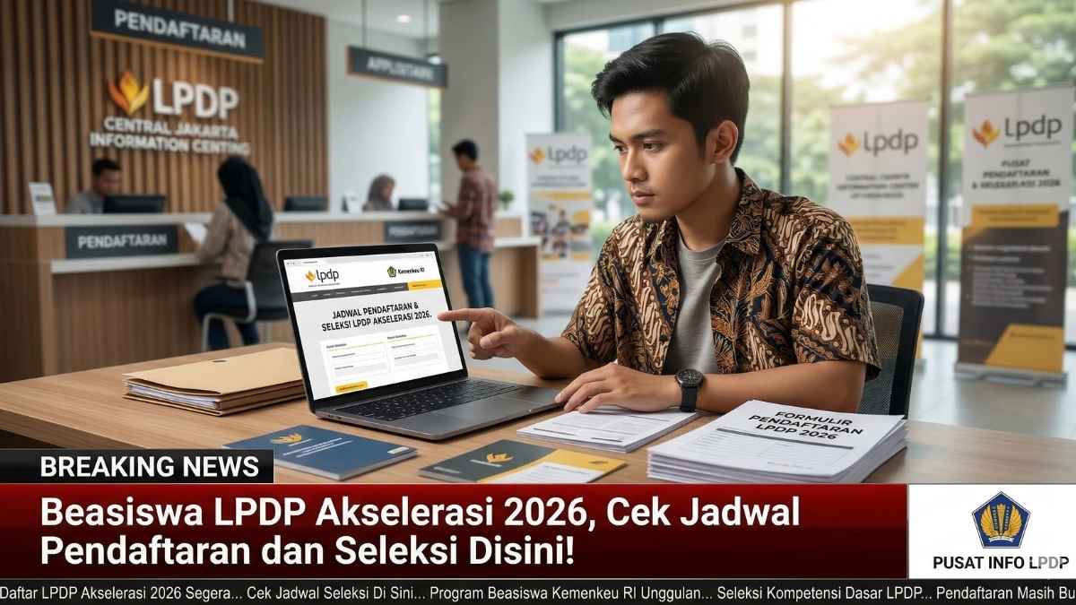Beasiswa LPDP Akselerasi 2026, Cek Jadwal Pendaftaran dan Seleksi Disini!