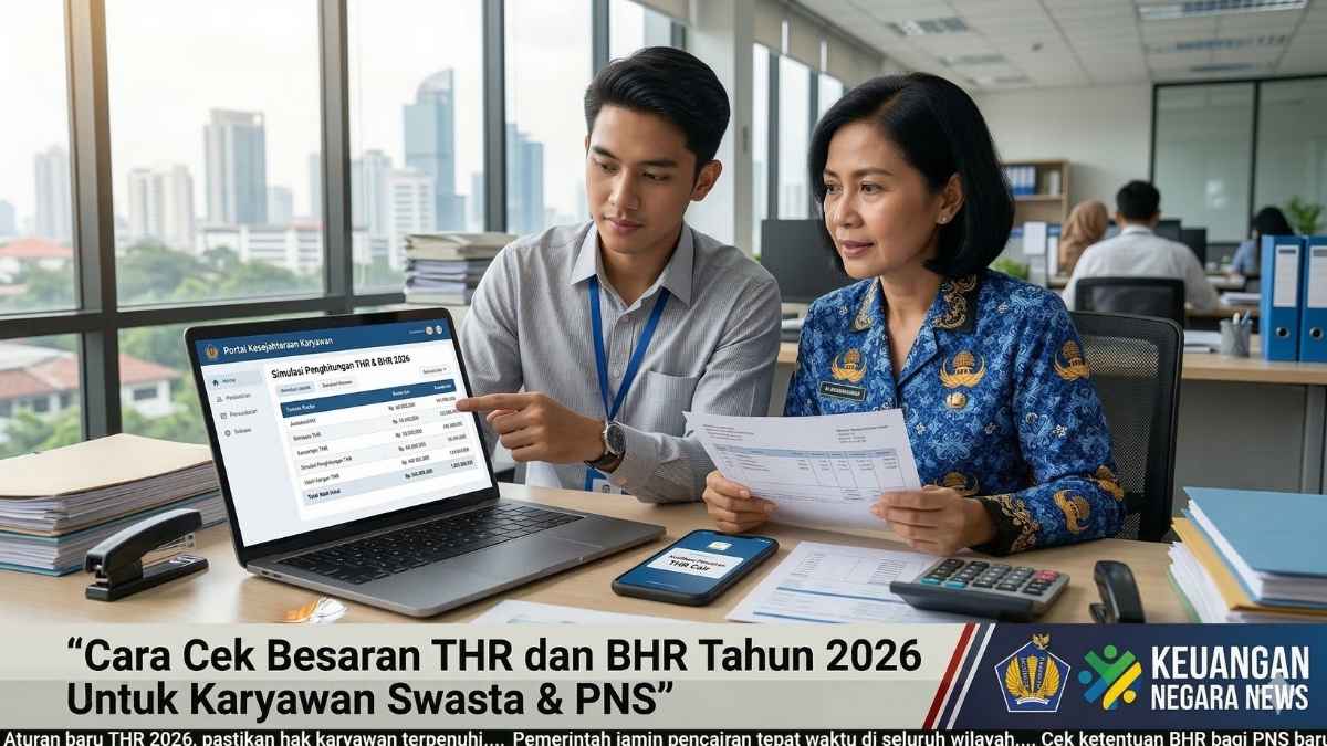 Cara Cek Besaran THR dan BHR Tahun 2026 Untuk Karyawan Swasta & PNS