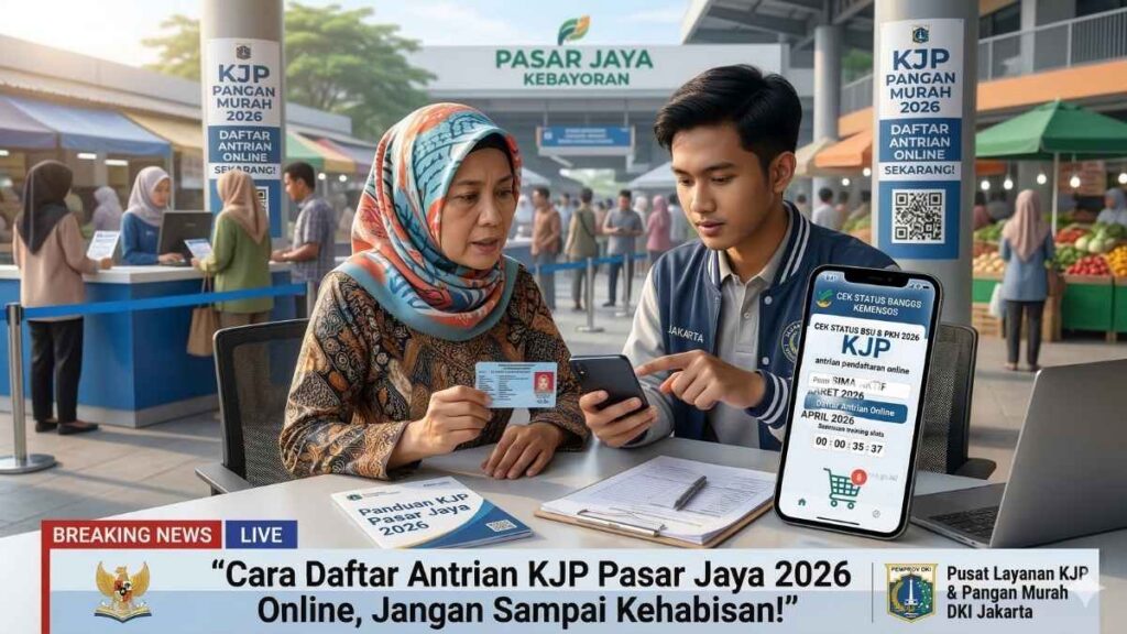Cara Daftar Antrian KJP Pasar Jaya 2026 Online, Jangan Sampai Kehabisan!