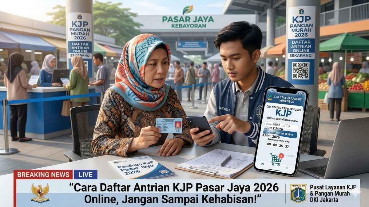 Cara Daftar Antrian KJP Pasar Jaya 2026 Online, Jangan Sampai Kehabisan!