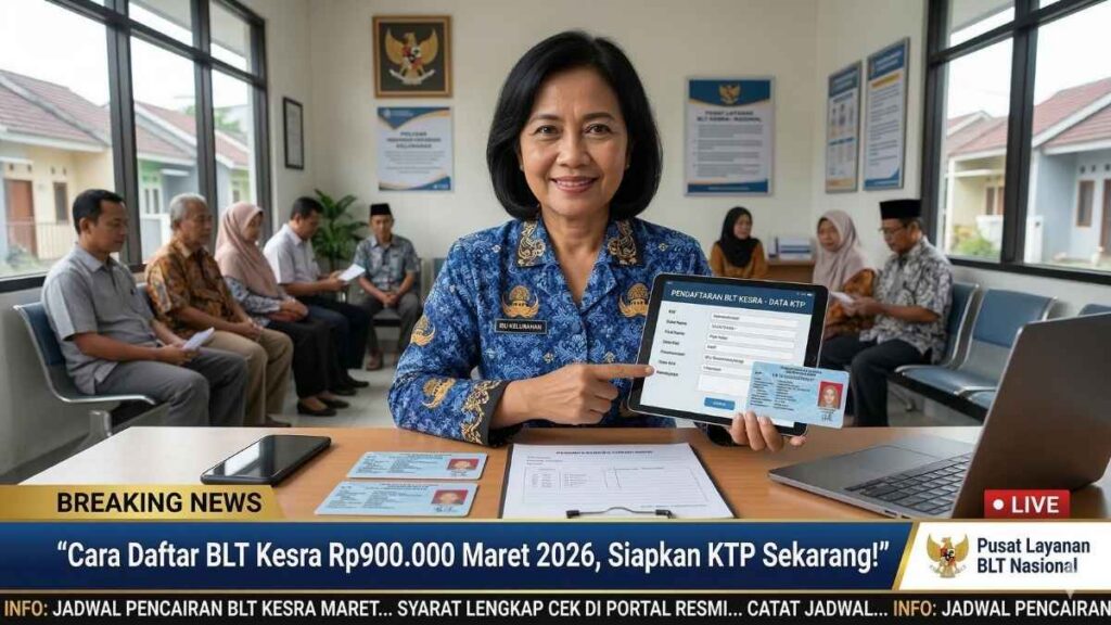 Cara Daftar BLT Kesra Rp900.000 Maret 2026, Siapkan KTP Sekarang!