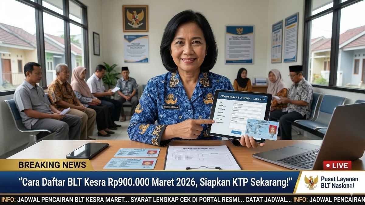Cara Daftar BLT Kesra Rp900.000 Maret 2026, Siapkan KTP Sekarang!