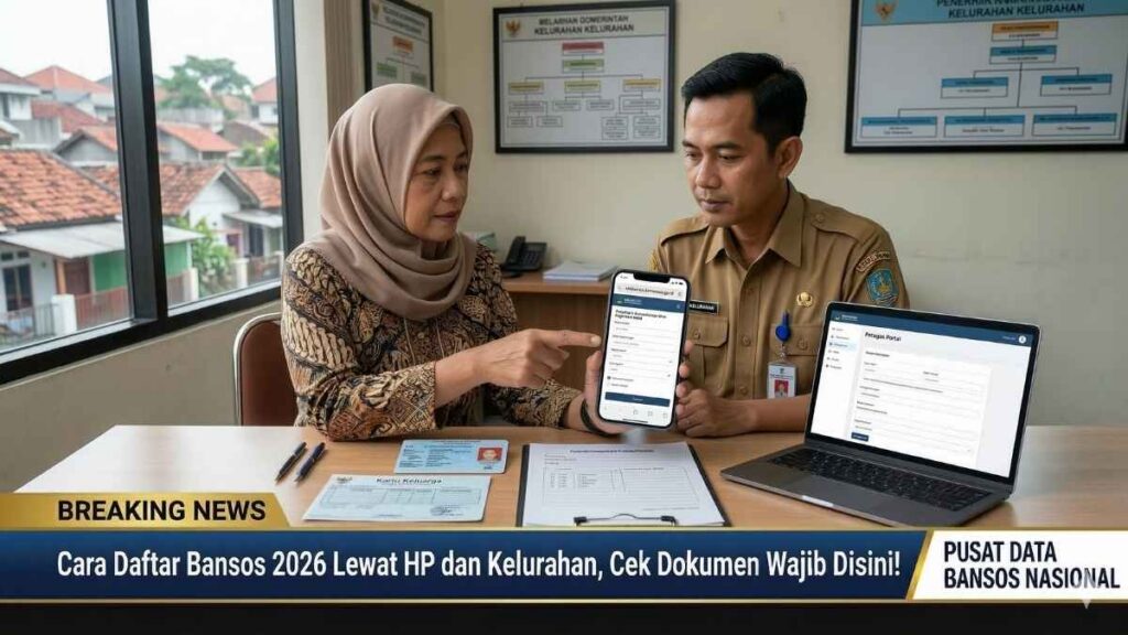 Cara Daftar Bansos 2026 Lewat HP dan Kelurahan, Cek Dokumen Wajib Disini!