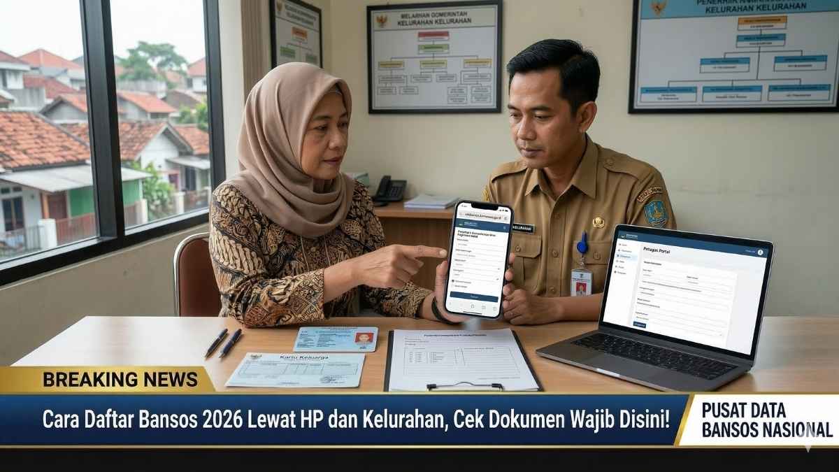 Cara Daftar Bansos 2026 Lewat HP dan Kelurahan, Cek Dokumen Wajib Disini!