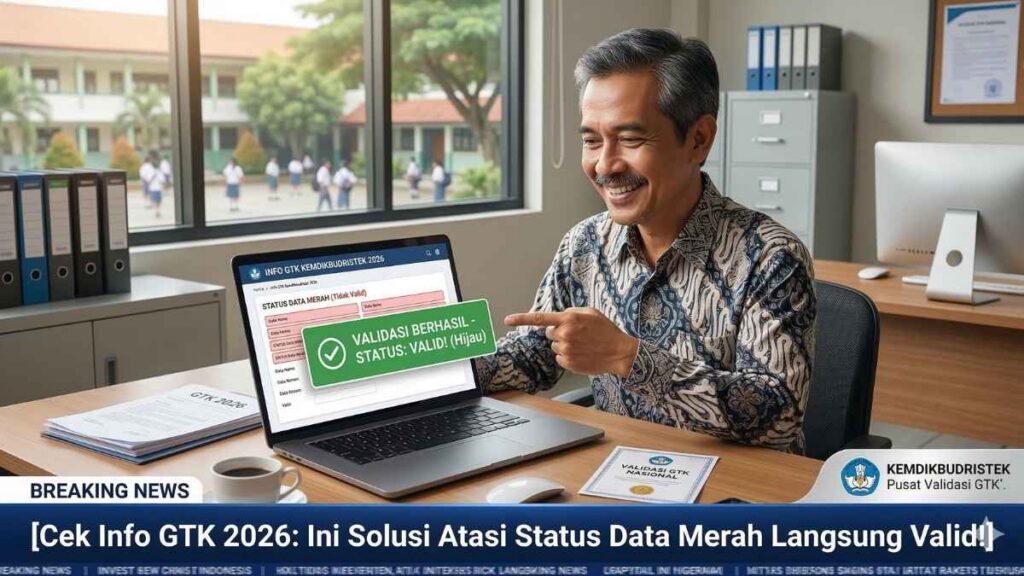 Cek Info GTK 2026: Ini Solusi Atasi Status Data Merah Langsung Valid!