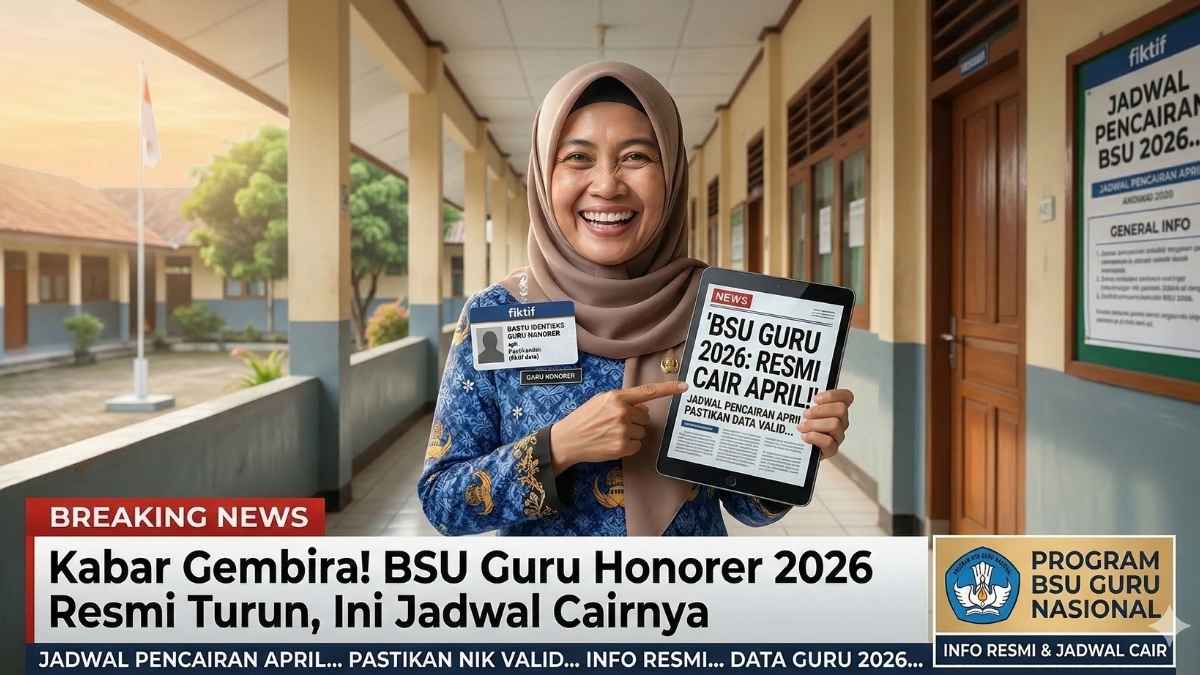Kabar Gembira! BSU Guru Honorer 2026 Resmi Turun, Ini Jadwal Cairnya