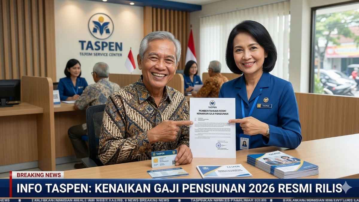 Kabar Gembira! Info Taspen Kenaikan Gaji Pensiunan 2026 Resmi Rilis