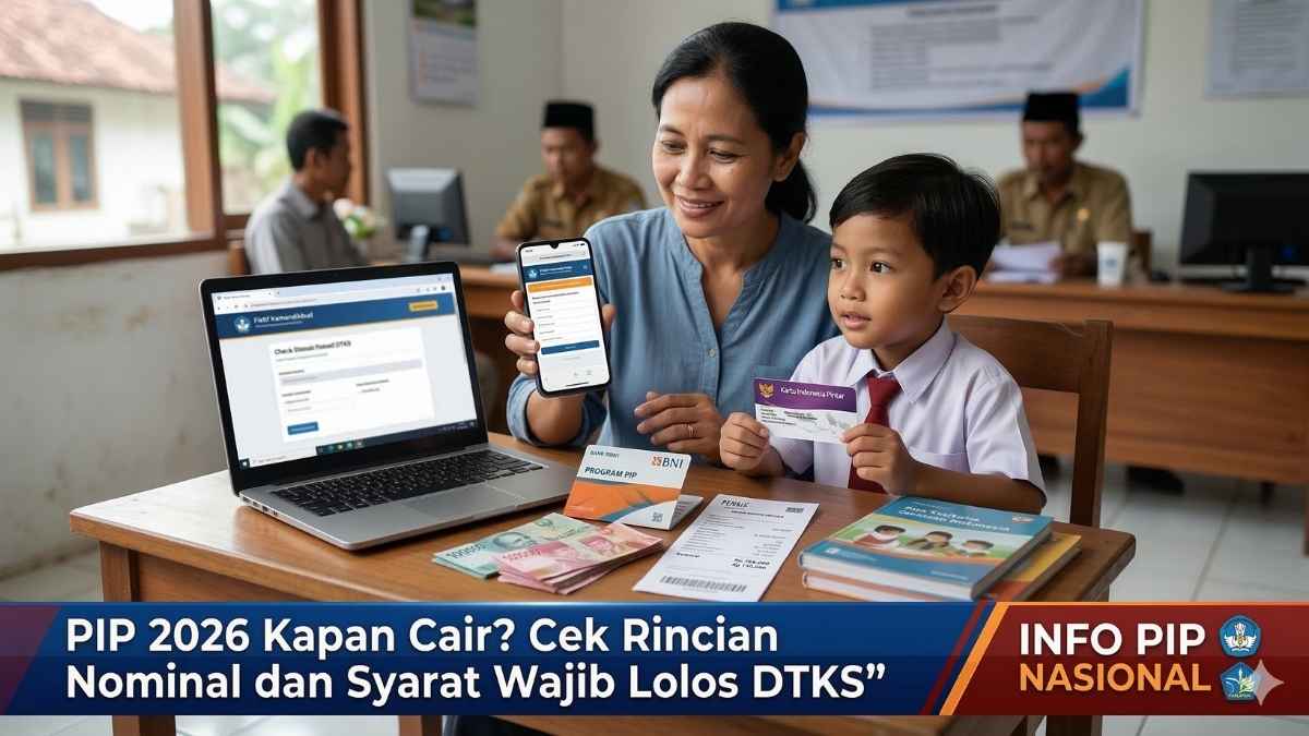 PIP 2026 Kapan Cair? Cek Rincian Nominal dan Syarat Wajib Lolos DTKS