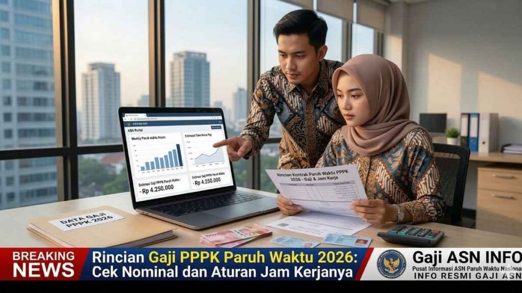 Rincian Gaji PPPK Paruh Waktu 2026: Cek Nominal dan Aturan Jam Kerjanya