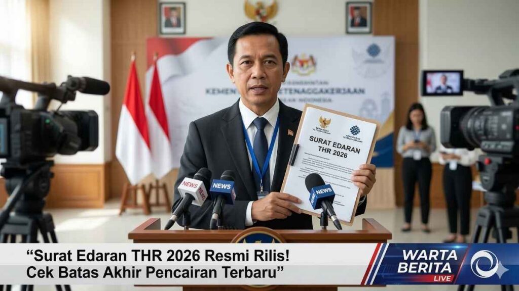 Surat Edaran THR 2026 Resmi Rilis! Cek Batas Akhir Pencairan Terbaru