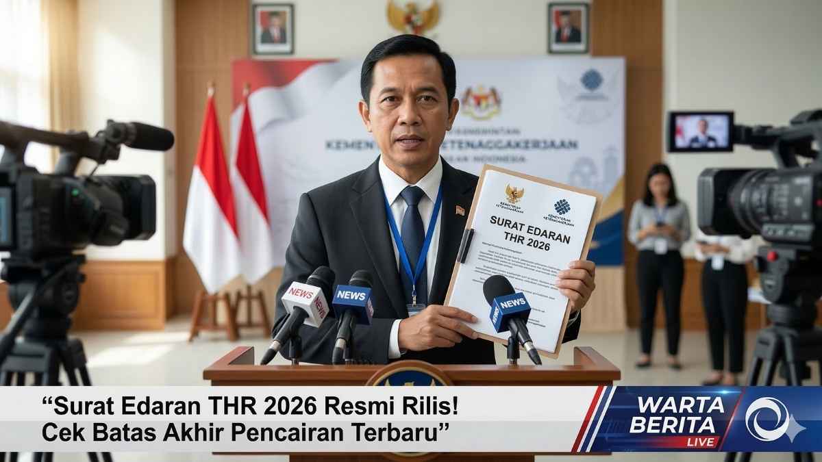 Surat Edaran THR 2026 Resmi Rilis! Cek Batas Akhir Pencairan Terbaru